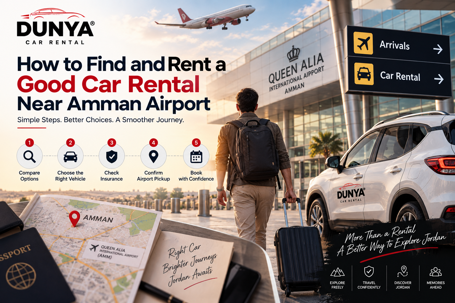 How to Find and Rent a Good Car Rental Near Amman Airport